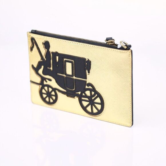 NWT Coach LIMITED EDITION HORSE Carriage Clutch Bag Organizer GOLD - Picture 1 of 6